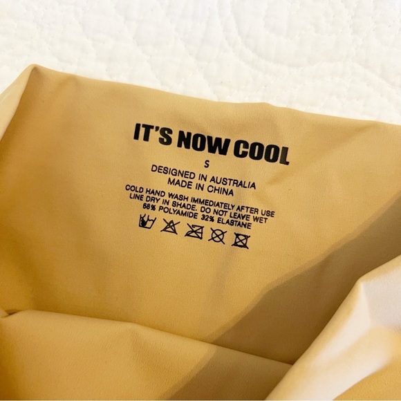 Free People The Contour High Waist Swim Bikini Bottoms Neutral Small S NWT - Picture 4 of 7